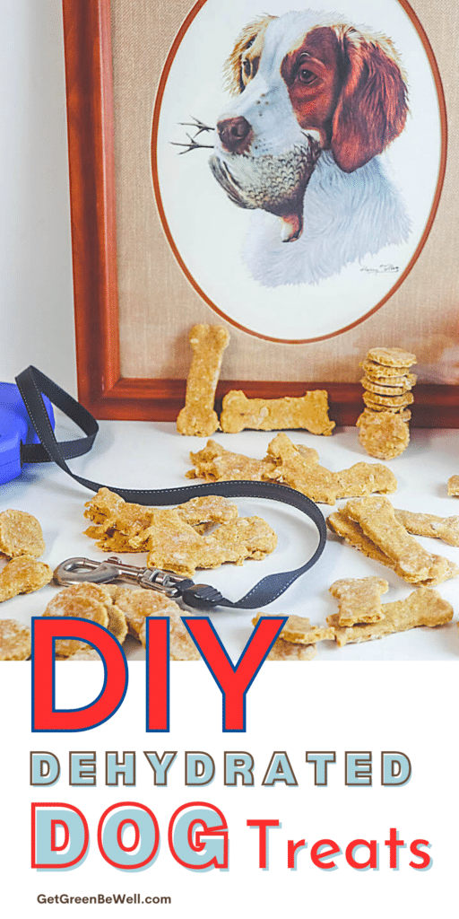 Recipe for DIY dehydrated dog treats using a dehydrator.