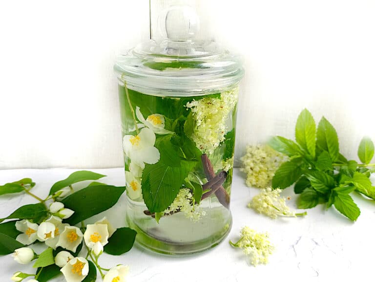 DIY Moon Water in a glass jar.