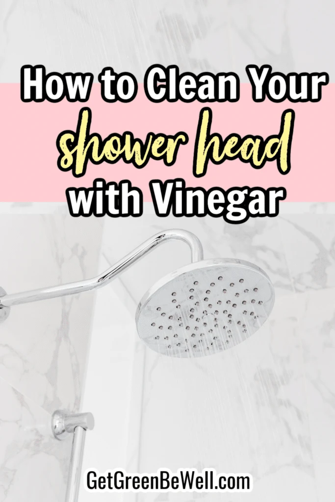 Learn how to effectively clean your shower head using vinegar.