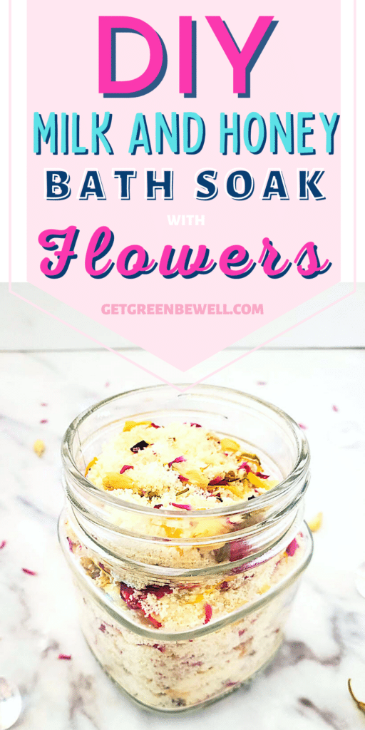 This DIY floral bath recipe combines the goodness of milk and honey, resulting in a soothing milk and honey bath soap infused with delicate flowers.