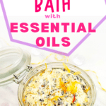 Oatmeal milk bath soak infused with essential oils.