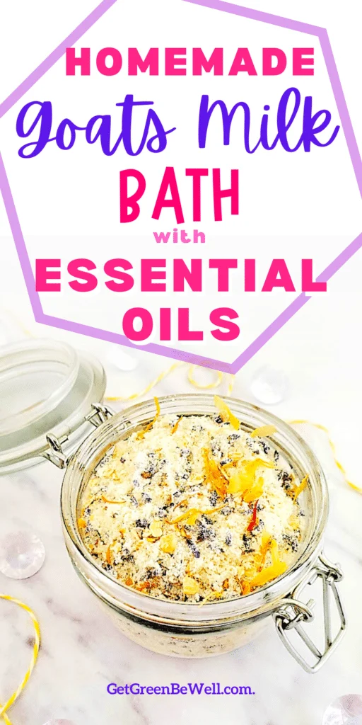 Oatmeal milk bath soak infused with essential oils.