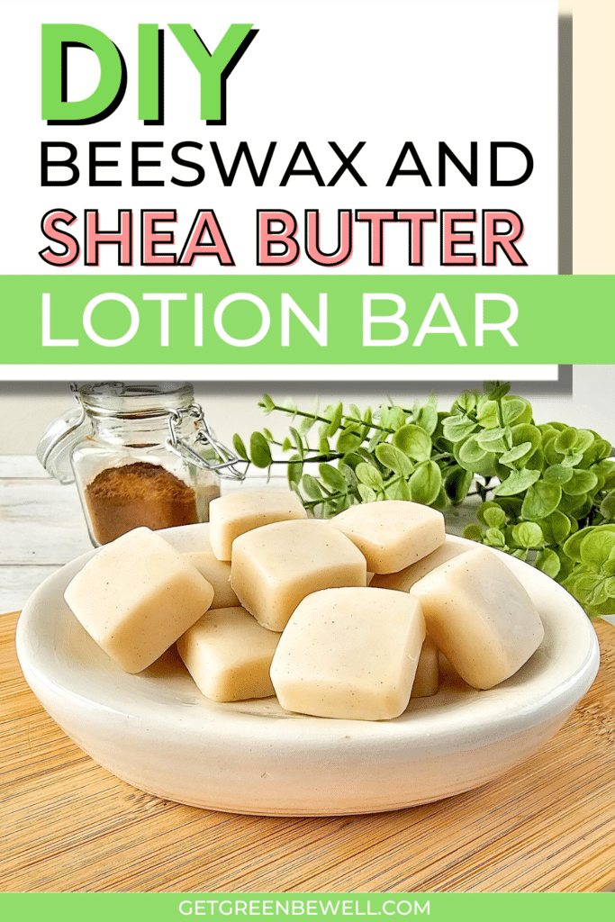 Diy beeswax and shea butter lotion bar.