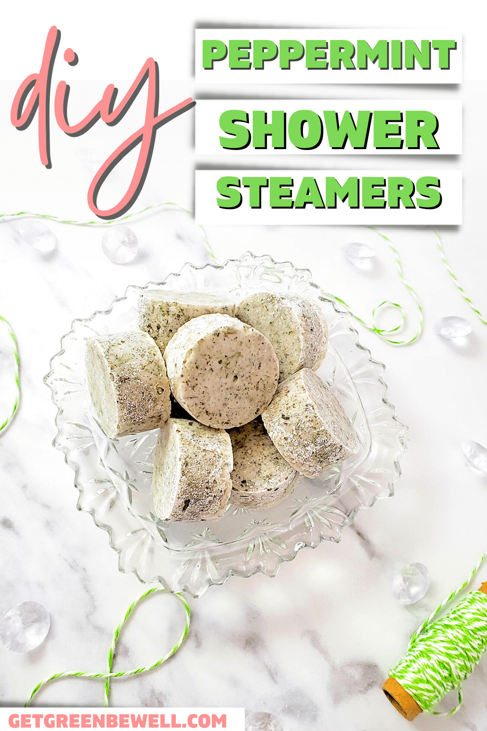 DIY Peppermint Shower Steamers (No Citric Acid) - Get Green Be Well